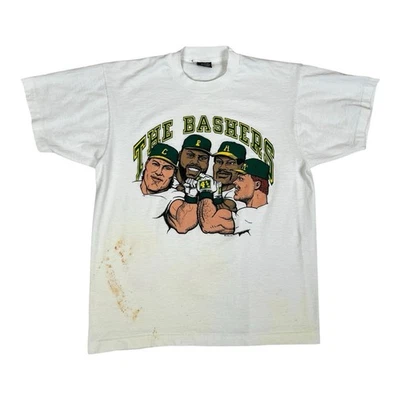 Camiseta De Colección Oakland Athletics “The Bashers” Talla Grande Puntada Única Foto 1 de 4
