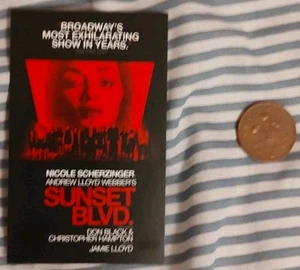 Sunset Blvd Boulevard 2024/2025 Broadway New York Mini Card Musical Theatre NEW - Picture 1 of 2