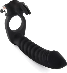 Anal Dildo Vibrator Strap-On Penis Cockring Doppelpenetration Sexspielzeug 7 Geschwindigkeiten - Bild 1 von 6