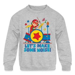 Caillou Let's Make Some Noise Kids' Crewneck Sweatshirt - Picture 1 of 13
