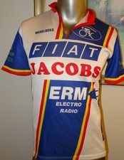 VINTAGE FIAT CYCLING JERSEY MEN'S SZ LARGE