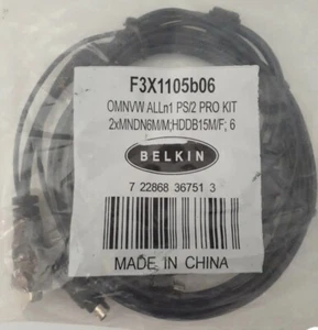Belkin F3X1105b06 OMNVW ALLn1 PS/2 Pro Kit | Brandneu  - Bild 1 von 7