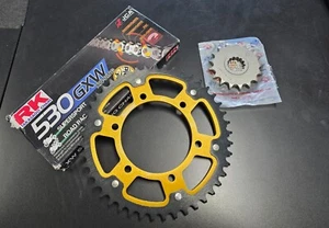 2004 - 08 Yamaha R1 Chain & Sprocket Kit, Gold - Picture 1 of 4