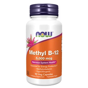 NOW FOODS Methyl B-12 5000 mcg 90 Veg Capsules - Picture 1 of 6