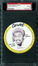 1975 Carvel Discs Basketball #23 Earl Monroe PSA 9 MINT MT NICE! SL