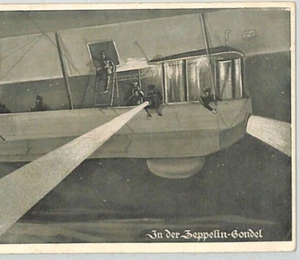 GERMANY ZEPPELIN WW1 Postcard *GONDOLA* Celle 1915 Used Military AIR RAID XZ14 - Picture 1 of 10