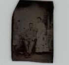 Antique 1800's Husband and Wife Tin Type Photos P2