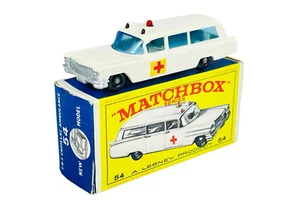 Matchbox Lesney No. 54 Cadillac Ambulance w/E2 Style Box - Picture 1 of 11