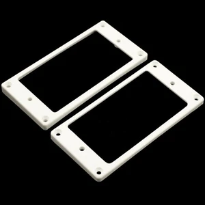 Humbucker Tonabnehmer Ring Set GEBOGENER BODEN Hals & Brücke konische Gitarre - WEISS - Bild 1 von 1