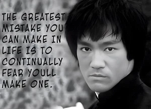 nevera nevera imán 3.5x5 inspirador bruce lee cotización motivación vida - Imagen 1 de 2