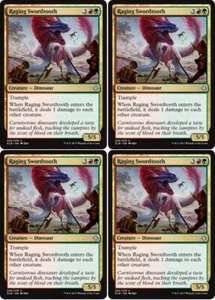 MTG - 4x RAGING SWORDTOOTH - Ixalan (U) - Picture 1 of 1