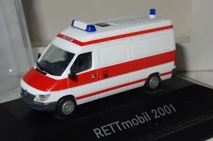 Herpa Mercedes-Benz Sprinter RETTmobil 2001 RTW Rettungswagen 1:87 PC+OVP SB2087 - Bild 1 von 4