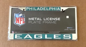 NEW WinCraft NFL Philadelphia Eagles Metal License Plate Frame Auto Tag Cover - Picture 1 of 5