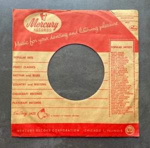 7" Mercury - Company Sleeve - USA - Imagen 1 de 1