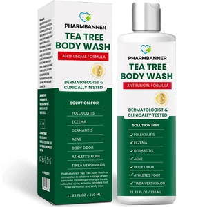 Tea Tree Antifungal Body Wash – Soothes Folliculitis, Acne, Jock Itch, Athlete’S - Picture 1 of 12