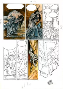 RARE LORNA - Alfonso AZPIRI's original artwork - COLOUR - Picture 1 of 2