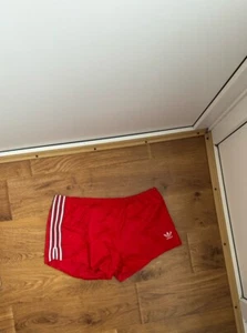 Pantalones Cortos Sprinter Vintage Años 70 Adidas Alemania Occidental Trifolio Nylon Talla D6 - Imagen 1 de 9