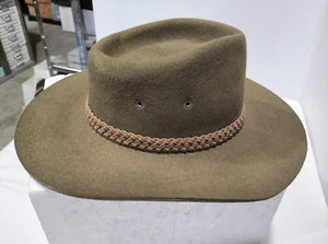 Vintage Scout Wool Felt Hat The 'Johnson' Australia Scouting Original Labels -AF - Imagen 1 de 7