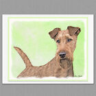6 Irish Terrier Dog Blank Art Note Greeting Cards