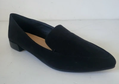 JUSTFAB Mocassins velours noir à talon plat Kyndria taille 37 - Photo 1/4