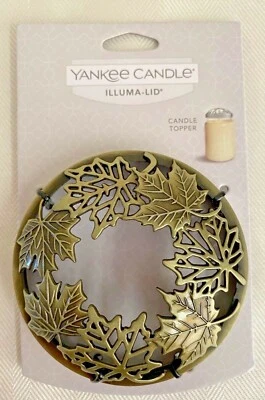Yankee Candle ~ ВЕРХНЯЯ ЧАСТЬ КРЫШКИ ILLUMA — «Кленовые листья» ~ новая с ценниками - Изображение 1 из 4