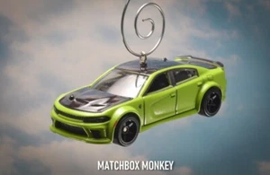 Green 2020 Dodge Charger Hellcat Widebody Custom Christmas Ornament Adorno R/T - Picture 1 of 13