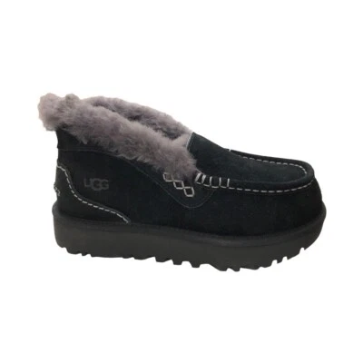 UGG Women's Ansley Parc Slippers Slip On Shoes Suede Black 1158250 - Image 1 of 4