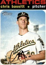 2020 Topps Heritage #50 Chris Bassitt Oakland Athletics