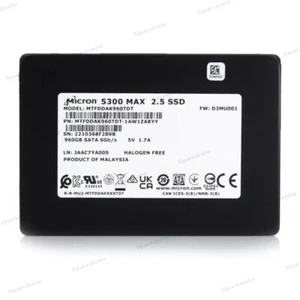 Micron 5300 MAX 960GB SSD SATA 6Gb/s Solid State Drive MTFDDAK960TDT-1AW1ZABYY - Picture 1 of 2
