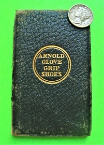 1926 ARNOLD GLOVE-GRIP SHOES MINI LEATHER NOTEBOOK WITH CALENDAR scarce ORIGINAL - Imagen 1 de 5