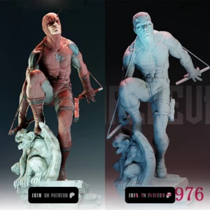 Figura Impresión 3D Daredevil Modelo Escultura GK Kit en Blanco Nuevo En Stock - Imagen 1 de 9