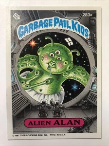 Garbage Pail Kids Topps Sticker 1987 Original 7th Series Alien Alan 283a - Picture 1 of 2