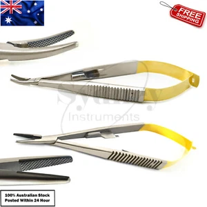 Castroveijo Needle Holder TC Straight & Curved Surgical Implant Tissue Forceps - Picture 1 of 3
