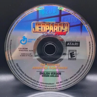 Jeopardy 2003 (Windows PC, 2003) General Mills Promo Vintage Video Game Cereal - Image 1 of 2