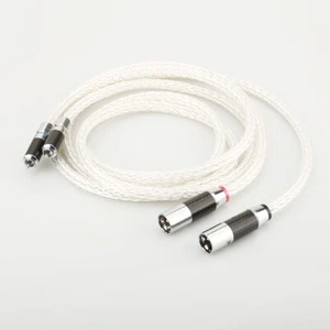Cable de audio macho HI-End 8AG plateado interconexión RCA macho a XLR HIFI - Imagen 1 de 25