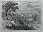 London Greenwich Park View From One Tree Hill 1846 Original Victorian Print 1878