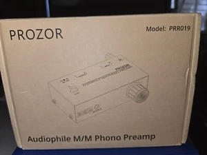 PROZOR Phono Preamp M/M Volume Adjustment + Level Adjustment 3.5mm ... Brand New - Picture 1 of 2