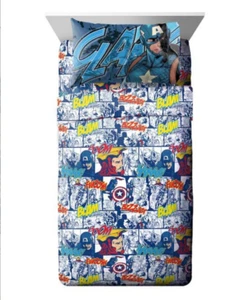 Marvel's Avengers Comic Strip Style Twin, Full & Queen Sheet Sets - 3 & 4 Piece - Picture 1 of 5