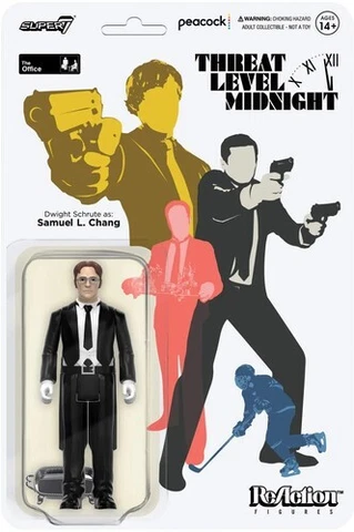 WB Super7 The Office ReAction Figures Wave 1 - Dwight Schrute as Samuel L. Chang Cover