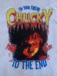 NEU Universal Studios Chucky I’m Your Friend To The End Longsleeve T-Shirt Gr. L - Bild 1 von 6