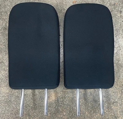 2014-2023 Mitsubishi Outlander Third 3rd Row Seat Headrests Cloth Black OEM - Image 1 of 2