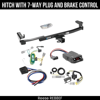 Paquete de remolque de enganche + control de freno para 08-09 Ford Taurus X 44525 receptor de 2" clase 3 Foto 1 de 4