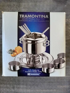 14 Stk. Tramontina Edelstahl Fondue Set - offene Box - Set ist neu - Bild 1 von 3