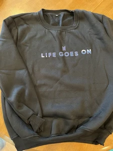 BTS Life Goes On schwarzes Sweatshirt Pullover - Large - Bild 1 von 3