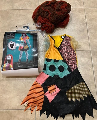 Sally Nightmare Before Christmas Disney Dress & Wig Costume Girls Medium 8-10 - Image 1 of 2