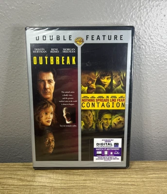 Outbreak / Contagion (Double Feature) - DVD - Dustin Hoffman / Matt Damon - NEW - Image 1 of 2
