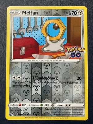 1x Pokemon Go Meltan Reverse Holo Foil Stamped 045/078 Common NM Near Mint - Image 1 of 2