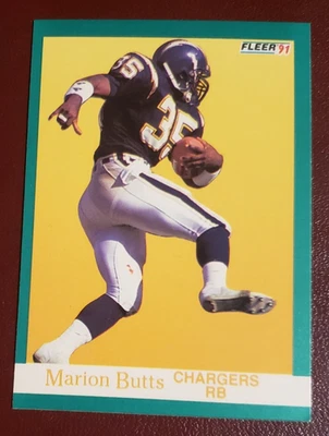 1991 Fleer #171 Marion Butts RB San Diego Chargers   **40% OFF 2+ Cards - Image 1 of 2