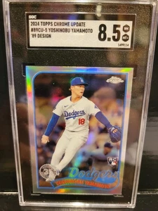 ¡Actualización cromada Topps 2024 #89CU-5 Yoshinobu Yamamoto RC (DODGERS)!! - Imagen 1 de 2