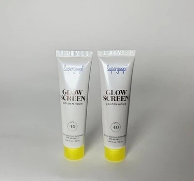 2x Supergoop! Glowscreen SPF 40 Sunscreen in Golden Hour  0.34 fl oz/ 10 mL ea - Image 1 of 2